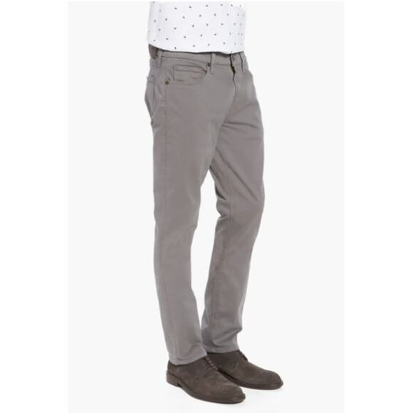 Paige Mens Federal Slim Straight Leg Twill Dark Gray Pants Size 33 Business - Picture 10 of 11